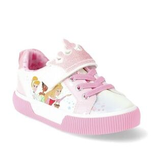 Disney Princess Kids Girls Sz 7 Court Sneakers - Pink and White NWOT